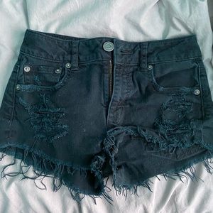 american eagle denim shorts